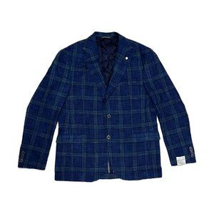 JACK VICTOR Men’s Plaid Blazer
